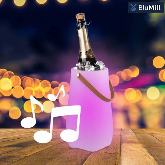 BluMill Wijnkoeler 3-in-1 Speakerlamp