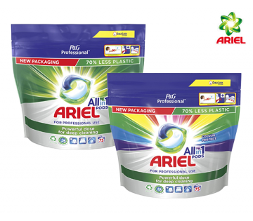 De Ariel All-in-1 Pods zijn verkrijgbaar in Original of Colour.
