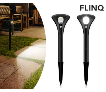 De FlinQ Spike lamp is een stijlvolle lamp welke op zonne-energie werkt. 