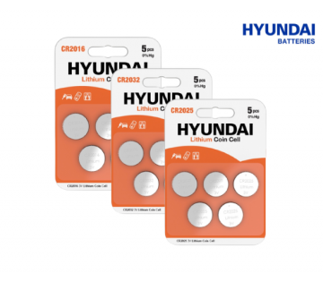 De knoopcelbatterijen van Hyundai zijn verkrijgbaar in verschillende types. 