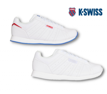 De K-Swiss Granada Sneakers zijn gemaakt van hoogwaardig leer en textiel. 