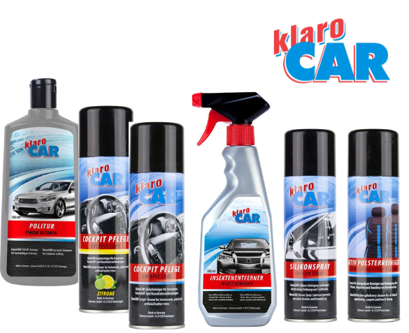 3-Pack Klaro Car Onderhoudspakket